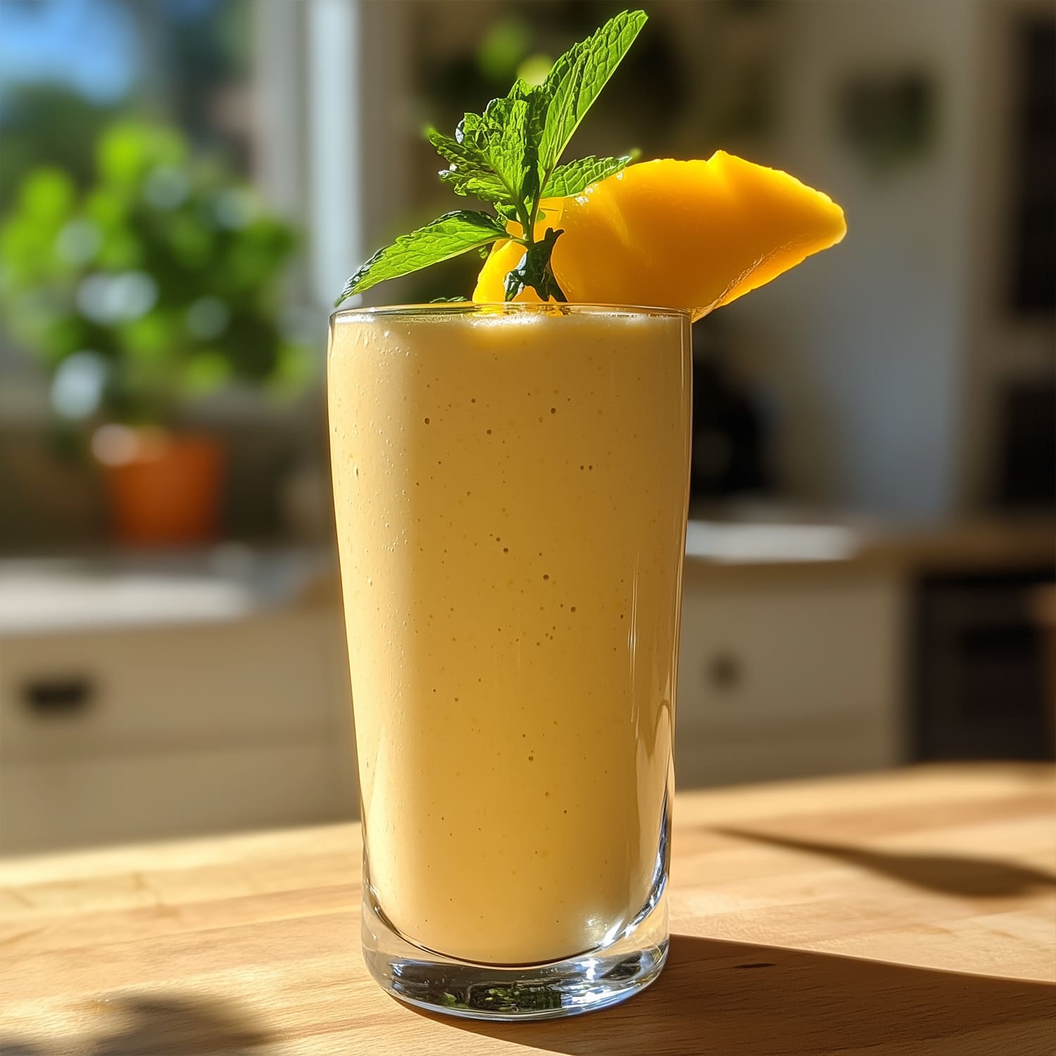 Mango-Kefir-Smoothie ist ein fruchtiger, cremiger Snack in 5 Min. Mango-Kefir-Smoothie ist ein fruchtiger, cremiger Snack in 5 Min.