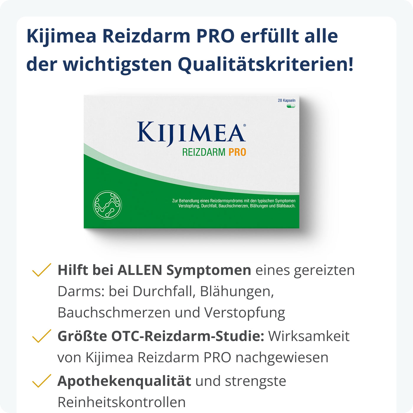 Vorteile Kijimea Reizdarm PRO