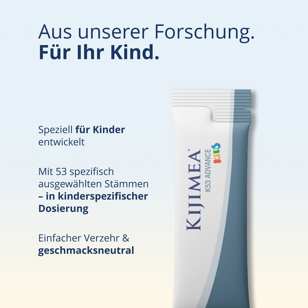 Kijimea K53 Advance Kids - Aus unserer Forschung. Für Ihr Kind. Speziell Entwickelt für Kinder